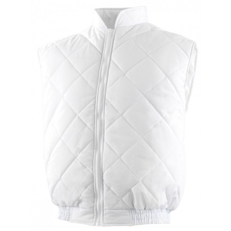 Gilet matelasse sans manches Blanc