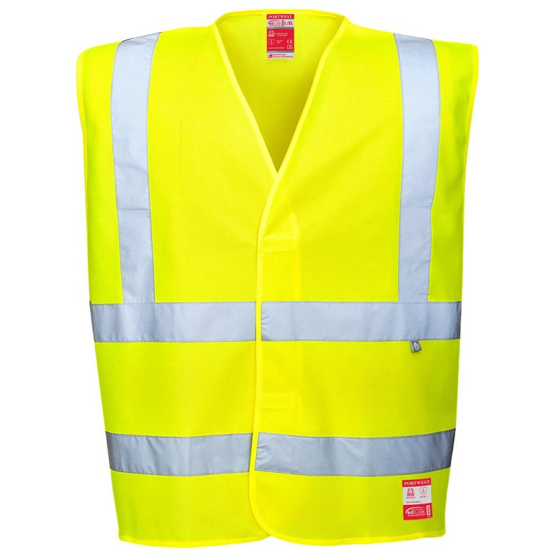 Gilet Haute Visibilité Antistatique Coloris Jaune fluo