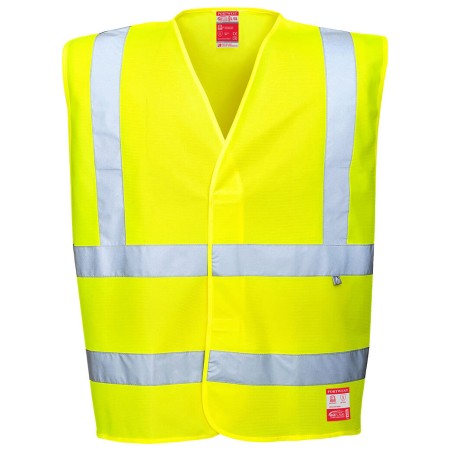 Gilet Haute Visibilité Antistatique Coloris Jaune fluo