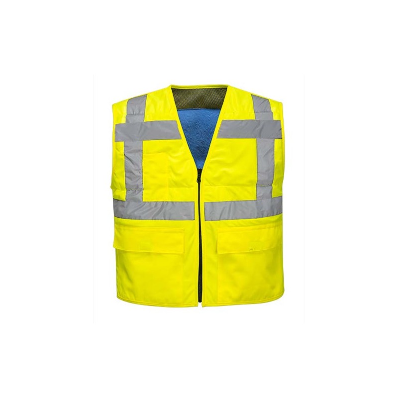 Gilet rafraichissant coloris Jaune fluo 