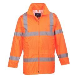 Veste de pluie HV Polyester/PVC orange fluo