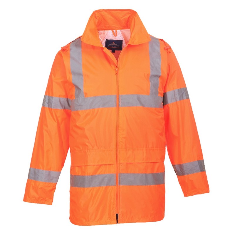 Veste de pluie HV Polyester/PVC orange fluo