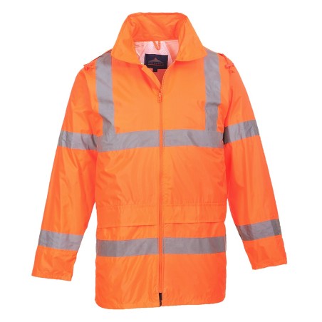 Veste de pluie HV Polyester/PVC orange fluo