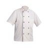 Veste de Cuisinier MUGARITZ Homme MC Stantex Blanc / Pied de poule