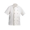 Veste cuisinier Armonia Homme Manches courtes Palace Blanc et Sable