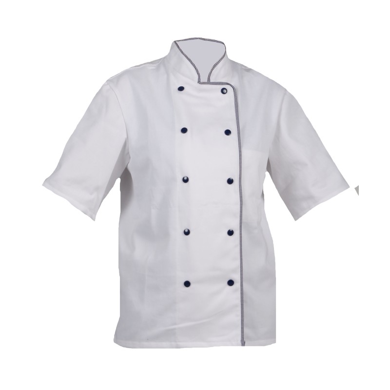 Veste cuisinier Armonia Femme MC Palace Blanc & Pied de Poule