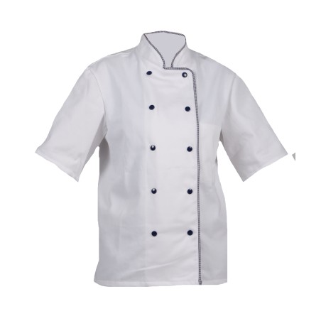 Veste cuisinier Armonia Femme MC Palace Blanc & Pied de Poule