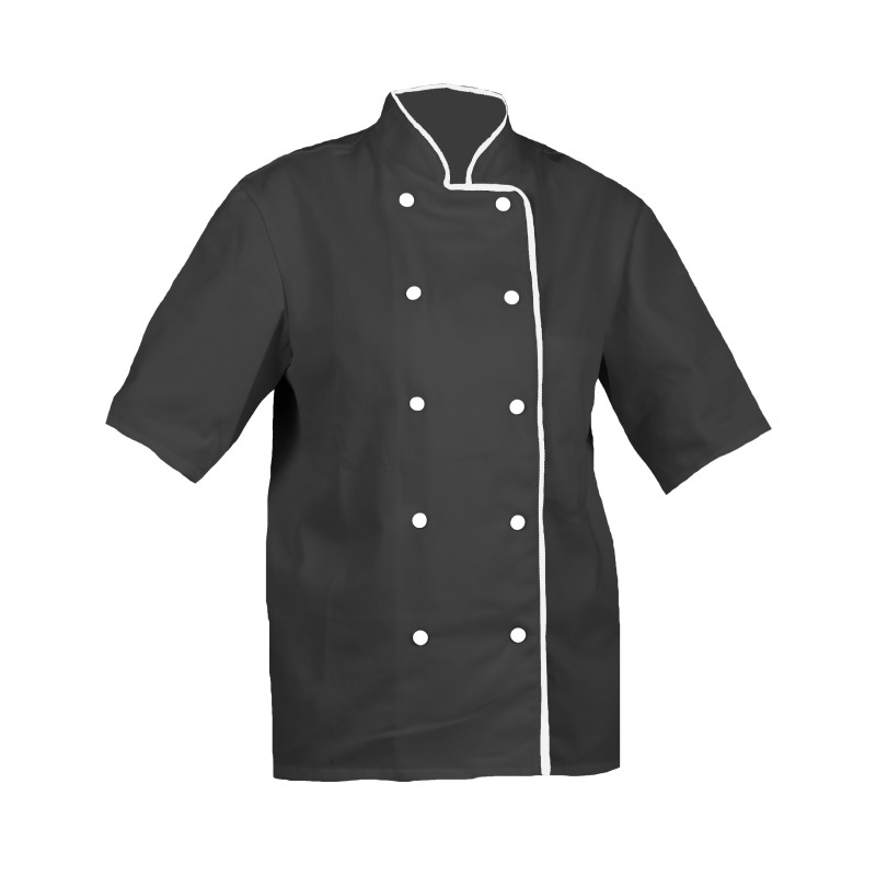 Veste cuisinier Armonia Femme MC Palace Anthracite & Blanc