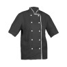 Veste cuisinier Armonia Femme MC Palace Anthracite & Blanc