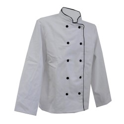 Veste cuisinier Armonia Femme Manches longues Palace Blanc et Anthracite
