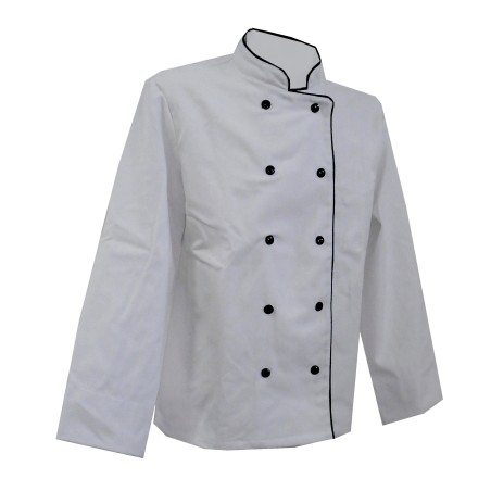 Veste cuisinier Armonia Femme Manches longues Palace Blanc et Anthracite