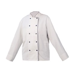 Veste cuisinier Armonia Femme Manches longues Palace Blanc et Pied de Poule