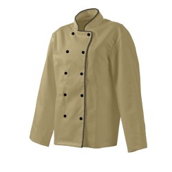 Veste cuisinier Armonia Femme Manches longues Palace Sable et Anthracite