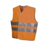 Gilet signalisation Scratch Polyblock 2 bandes Orange Fluo