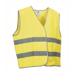 Gilet signalisation Scratch Polyblock 2 bandes Jaune Fluo