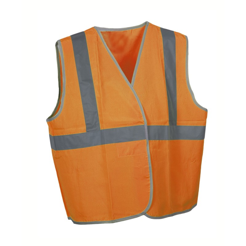 Gilet de securite 3 bandes Polyblock Orange Fluo