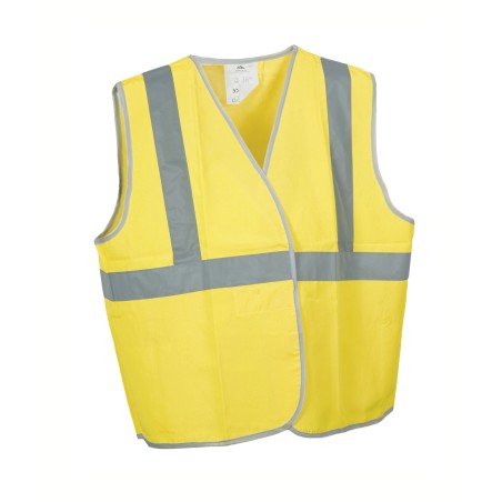 Gilet de securite 3 bandes Polyblock Jaune Fluo