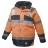 Veste de Pluie Sancy Ref 160 Tissu Lamine Orange fluo et Marine