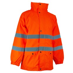 Veste de Pluie TYPHOON Tissu Softy Orange fluo Uni