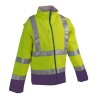 Veste Softshell bicolore Jaune fluo et Bugatti