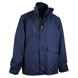 Veste de Pluie RECYCLEE FOREZ Uni Marine