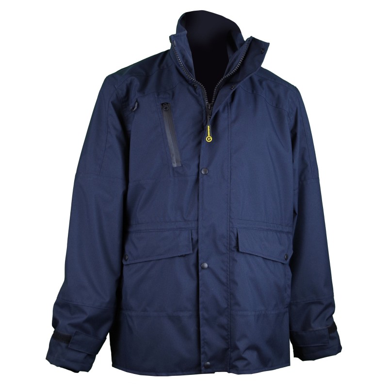 Veste de Pluie RECYCLEE FOREZ Uni Marine