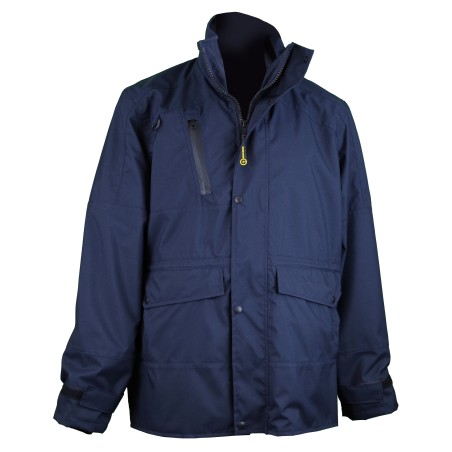 Veste de Pluie RECYCLEE FOREZ Uni Marine