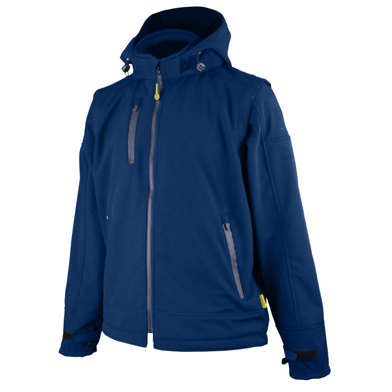 Veste Softshell RECYCLEE FOREZ Marine UNI