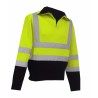 Pull HV Col camionneur Jaune fluo et Noir