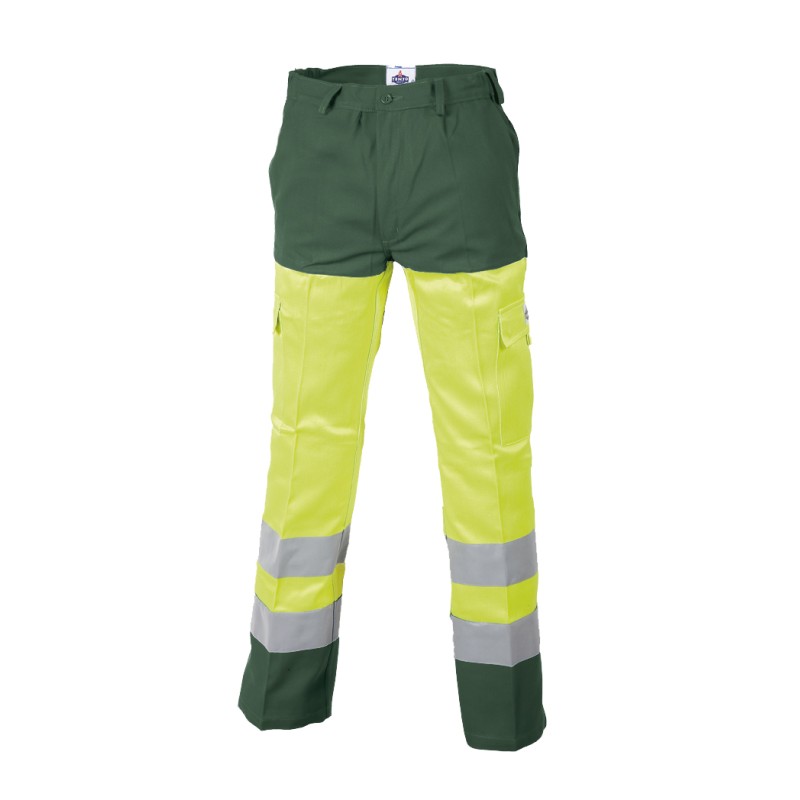 Pantalon Protec II Classe II Kojac Jaune et Vert Prairie