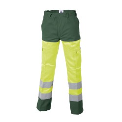 Pantalon Protec II Classe II Magnum Jaune et Vert Bouteille