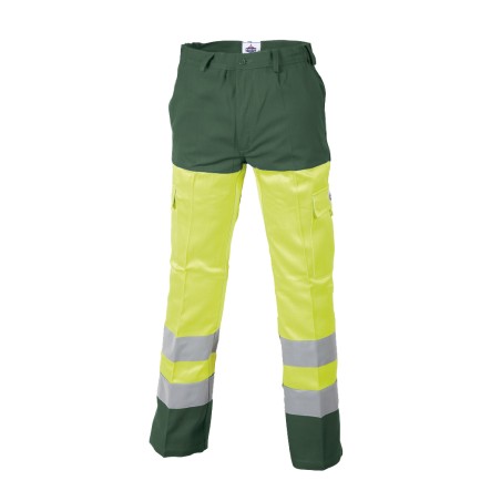 Pantalon Protec II Classe II Magnum Jaune et Vert Bouteille
