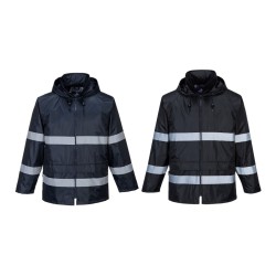 Veste de pluie IONA Marine avec bandes rétro