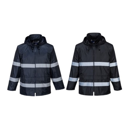 Veste de pluie IONA Marine avec bandes rétro