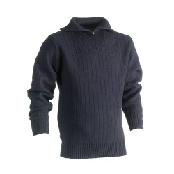 Pull Over Col Camionneur Coloris Marine