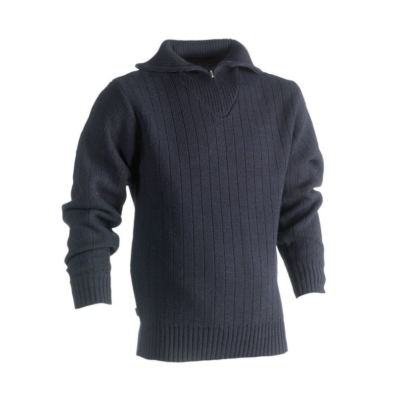 Pull Over Col Camionneur Coloris Marine
