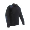 Pull col camionneur zip plastique marine