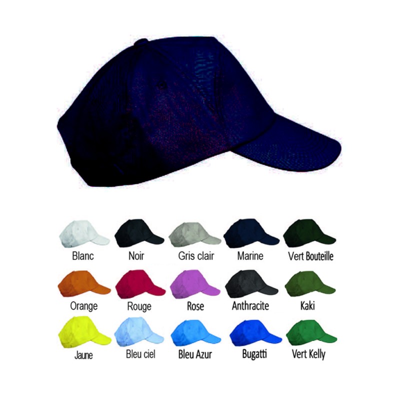 Casquette ete fermeture velcro
