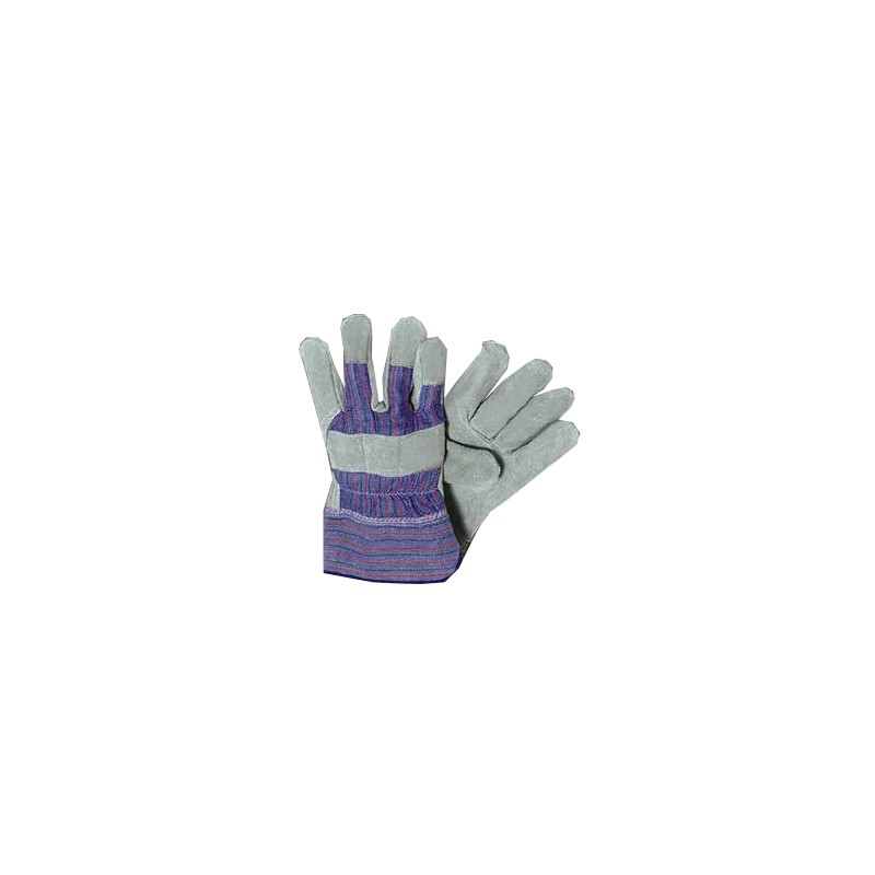 Gants paume cuir croûte bovin taille unique