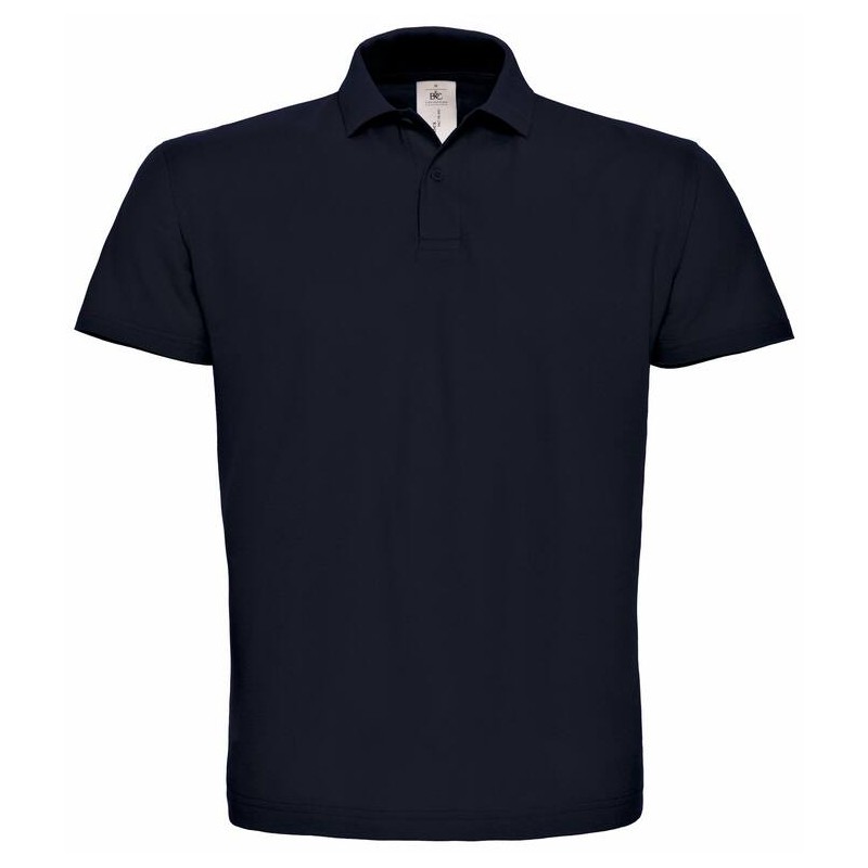 Polo manches courtes 100% coton Coloris Marine