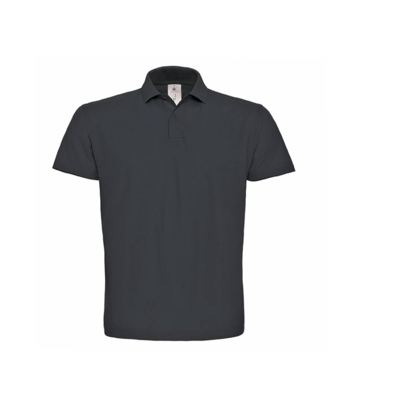 Polo manches courtes 100% coton Coloris Anthracite
