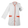 Blouse Anna Manches Transformables Tissu Romance Coloris Blanc / Corail