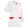 Tunique FLORA Manches Transformables coloris Blanc contrast Corail