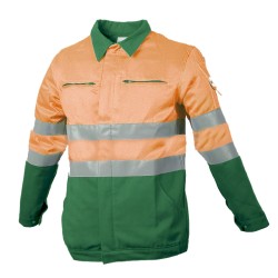Blouson Protec II Classe II Magnum Orange et Vert Prairie