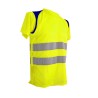 Tee-shirt SUNDRESS Jaune et Marine 2 Bandes Horizontales