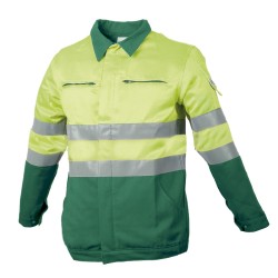 Blouson Protec II Classe II Kojak Jaune et Vert Prairie