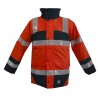 Veste de Pluie Sancy Ref 160 Tissu Lamine Reflexite Rouge fluo et Marine