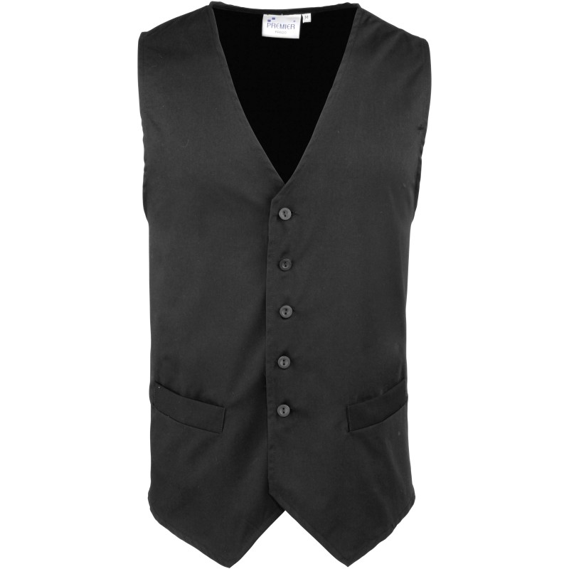 Gilet de Serveur Homme Coloris Noir
