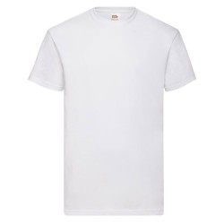 Tee-shirt classic col rond manches courtes 100% coton Coloris Blanc