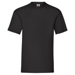 Tee-shirt classic col rond manches courtes 100% coton Coloris Noir